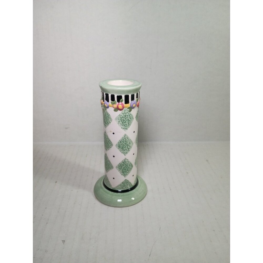 Vintage 90s Mary Engelbreit Candle Stick Holder Cottage Core